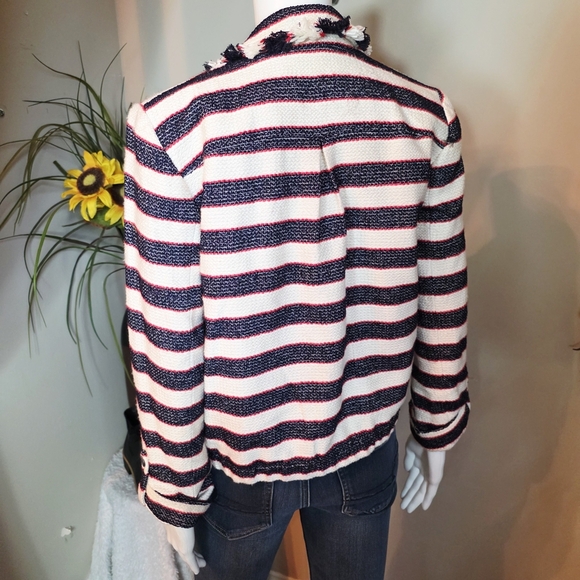 J. Crew Navy and White Striped Blazer - Picture 5 of 5
